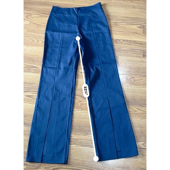 Jonathan Simkhai Chase Front Slit Pants in Midnight size 6/ small - Picture 4 of 14